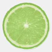 Fruit Note Ronde Sticker - Limoen (Voorkant)