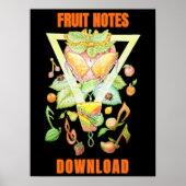 Fruit Notes Download  Poster (Voorkant)