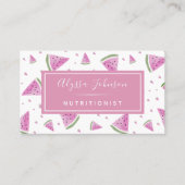 Fruit Nutritionist, Waterverf van watermeloenen, v Visitekaartje (Voorkant)