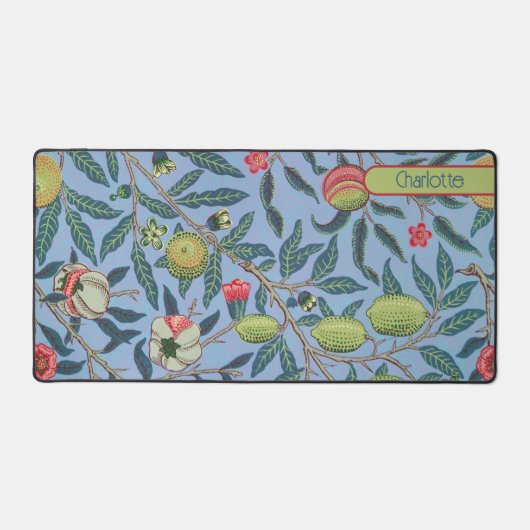 Fruit of Pomegranate William Morris, gepersonalise Bureaumat (Voorkant)