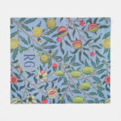 Fruit of Pomegranate William Morris, gepersonalise Fleece Deken (Voorkant (Horizontaal))