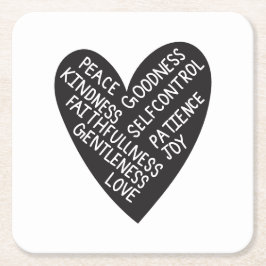 Fruit of spirit kartonnen onderzetters