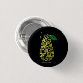 Fruit of Spirit Love Joy Peace Patience Kindness G Ronde Button 3,2 Cm (Voorkant /achterkant)