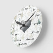 Fruit of the Spirit Christelijk Virtuies  Gold Ronde Klok (Hoek)