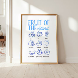 Fruit of the Spirit Christian Wall Art Poster
