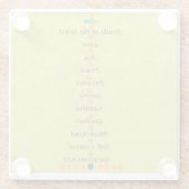 Fruit of the Spirit Coaster Glazen Onderzetter (Achterkant)