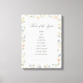 Fruit of the Spirit Galatians 5:22–23 Bible Verse  Canvas Afdruk