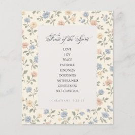 Fruit of the Spirit Galatians 5:22–23 Bible Verse  Flyer