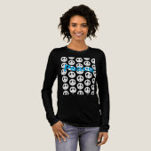 fruit of the spirit peace on blk long sleeve. Tri-Blend shirt (Voorkant)