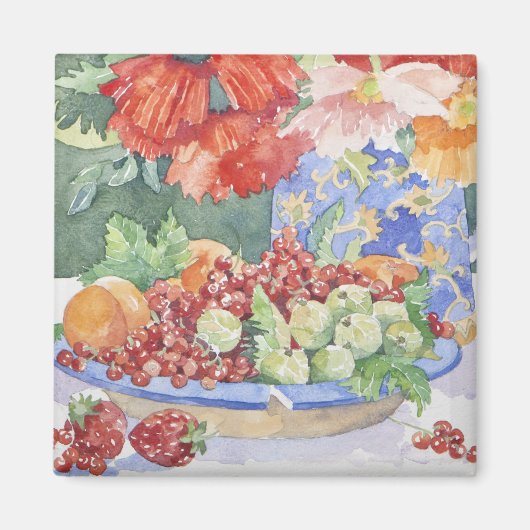 Fruit on a plate 2014 magneet (Voorkant)