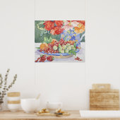 Fruit on a plate 2014 poster (Keuken)