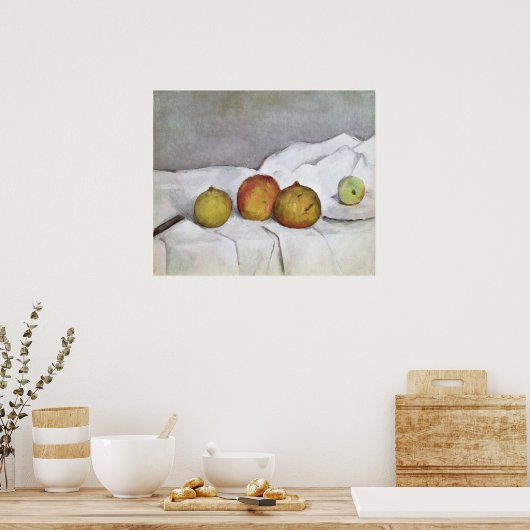 Fruit op een kledij, c.1890 poster (Keuken)