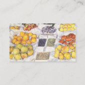 Fruit op een standaard van Gustave Caillebotte Visitekaartje (Achterkant)
