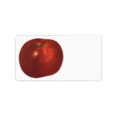 fruit, organische rode heerlijke appel etiket (Voorkant)