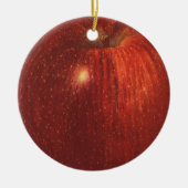  fruit, organische rode heerlijke appel keramisch ornament (Voorkant)