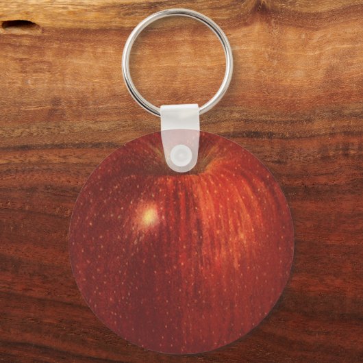  fruit, organische rode heerlijke appel sleutelhanger (Achterkant)