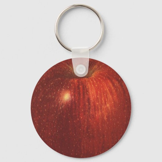  fruit, organische rode heerlijke appel sleutelhanger (Achterkant)