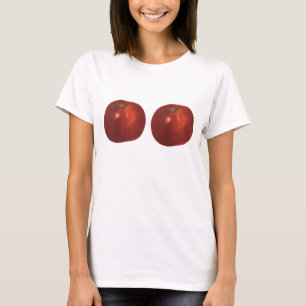  fruit, organische rode heerlijke appel t-shirt