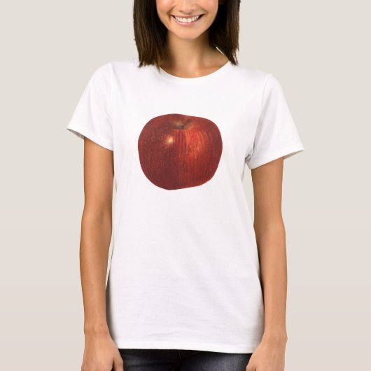  fruit, organische rode heerlijke appel t-shirt (Voorkant)