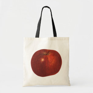 fruit, organische rode heerlijke appel tote bag