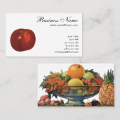  fruit, organische rode heerlijke appel visitekaartje (Voorkant / Achterkant)