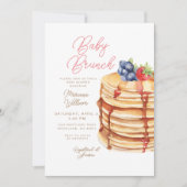 Fruit Pannenkoeken Baby shower Brunch Uitnodiging (Voorkant)