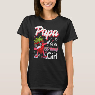 Fruit papa van de verjaardag meisje aardbei t-shirt