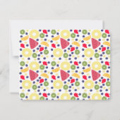 Fruit party - Uitnodiging (Achterkant)