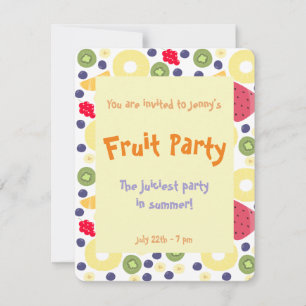 Fruit party - Uitnodiging
