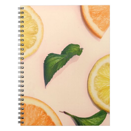 Fruit pastel patroon notitieboek (Voorkant)
