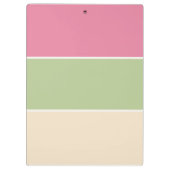 Fruit Pastel Stripes & Script Naam Klembord (Achterkant)