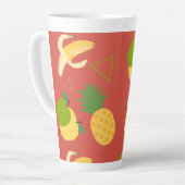 Fruit patroon latte mok (Linkerhoek)