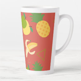 Fruit patroon latte mok