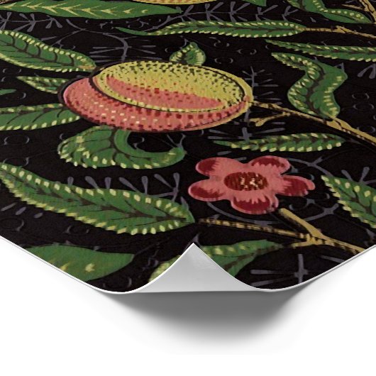 Fruit Pattern van William Morris Poster (Hoek)