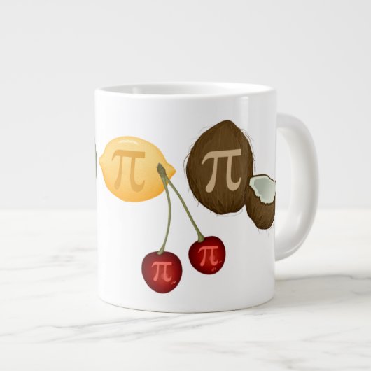 Fruit Pi, Pi op diverse vruchten Grote Koffiekop (Voorkant rechts)