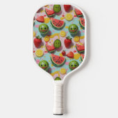Fruit Pickleball Party – Schattigee Kawaii Paddle (Achterkant)