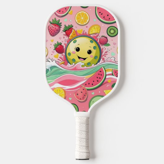 Fruit Pickleball Party – Schattigee Kawaii Paddle (Voorkant)