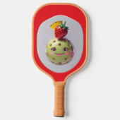 Fruit Pickleball Party – Schattigee Kawaii Paddle (Achterkant)