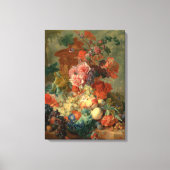 Fruit Piece - Jan van Huysum (1722) Canvas Afdruk (Voorkant)
