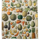 Fruit plantaardige botanische wetenschappelijke il douchegordijn (Voorkant)