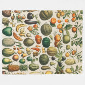 Fruit plantaardige botanische wetenschappelijke il fleece deken (Voorkant (Horizontaal))