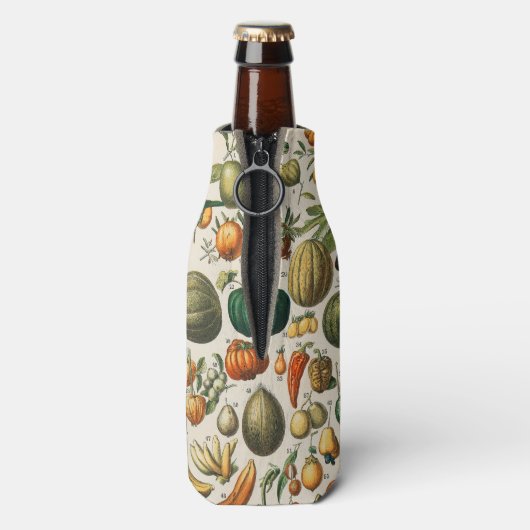 Fruit plantaardige botanische wetenschappelijke il flesjeskoeler (Fles Achterkant)