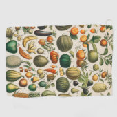 Fruit plantaardige botanische wetenschappelijke il golfhanddoek (Horizontaal)