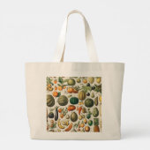Fruit plantaardige botanische wetenschappelijke il grote tote bag (Achterkant)
