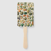 Fruit plantaardige botanische wetenschappelijke il handwaaier (Achterkant)