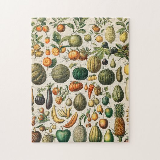Fruit plantaardige botanische wetenschappelijke il legpuzzel (Verticaal)