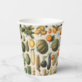 Fruit plantaardige botanische wetenschappelijke il papieren bekers (Voorkant)