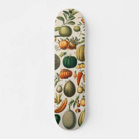 Fruit plantaardige botanische wetenschappelijke il persoonlijk skateboard (Voorkant)