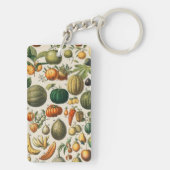 Fruit plantaardige botanische wetenschappelijke il sleutelhanger (achterkant)