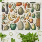 Fruit plantaardige botanische wetenschappelijke il theedoek (Gevouwen)